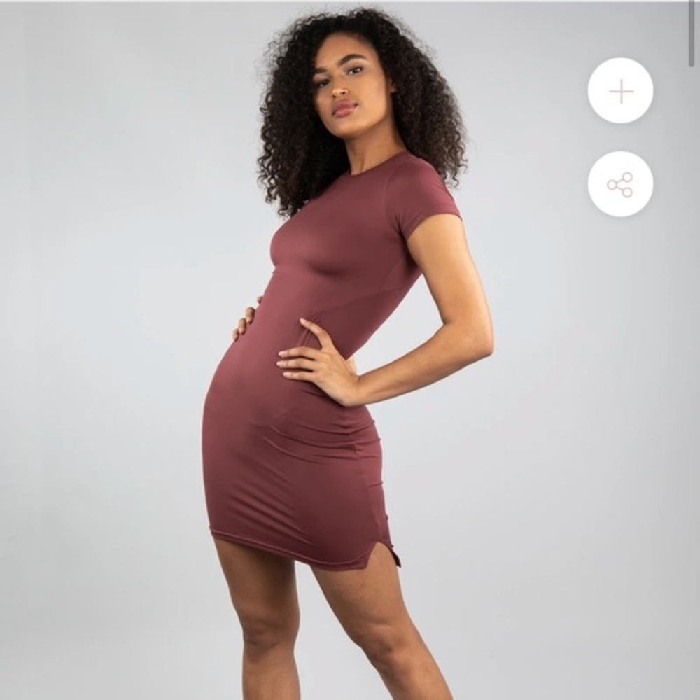 Fall Freely Dress in Wine